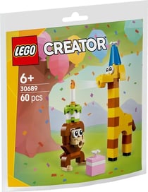 LEGO Creator - Les animaux du goûter d'anniversaire (Polybag) - 30689