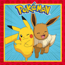 16 Serviettes Pokémon