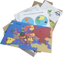 Puzzle continent Europe Montessori