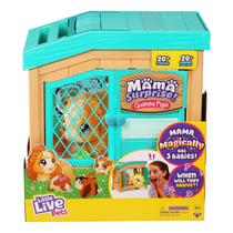 Little Live Pets Mama Surprise Maman-cochon d'Inde avec cage et 3 bébés surprise