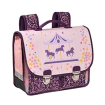 CARTABLE 38 VINTAGE - 2 COMPARTIMENTS Louise & Arthur - 38x30x14 cm