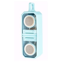 Enceinte Bluetooth 10W Portable TWS Transparente Avec Base Magnétique Subwoofer Extérieur Bleu YONIS
