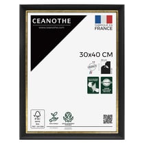 Cadre photo Pandore noir doré 30x40 cm