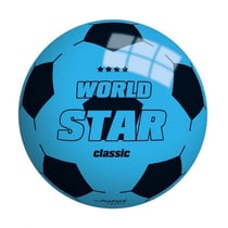 Ballon en plastique world star classic 22 cm bleu - john sports - jeu plein air