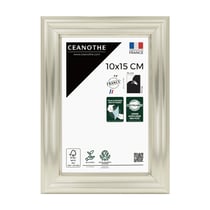 Cadre photo Julia blanc doré 10x15 cm