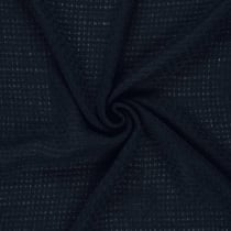 Tissu Tweed Charlotte uni Bleu marine