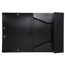 Chemise à élastique 3 rabats Polypropylène 5/10e Opaque - A4 - Noir - x 50 - Exacompta