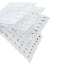 Stickers strass argentés 0,5 à 1 cm 203 pièces