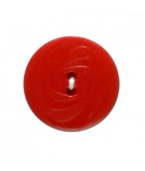 Carte de 3 boutons stries rouge 23mm - Distrifil Rouge