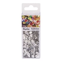 Paillettes bombées, 6mm boîte 4000pces, argent