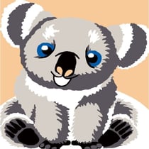 LUC - Kit canevas Soudan Koala 25x25cm