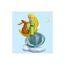 Le Petit Prince - Figurine Le Petit Prince et le renard sur la lune 8 cm