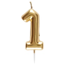Bougie Or - Chiffre 1
