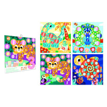 gommettes rondes metal animaux