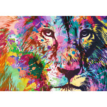 Puzzle 1000 pièces - Lion Coloré - Trefl