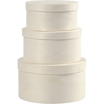 Set de boîtes rondes - 10 à 13 cm - 3 pcs