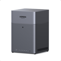 Serveur NAS UGREEN NASync DH4300 Plus - Aluminium - 8147647 - Gris - 19,8 x 15,5 x 21,57 cm
