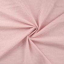 Tissu Seersucker Carreaux Rayures Rose