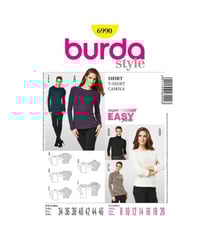 Patron Burda 6990 Tee-Shirt taille n°FR 34-46