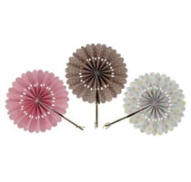 Éventail en papier Adorable 6 pièces