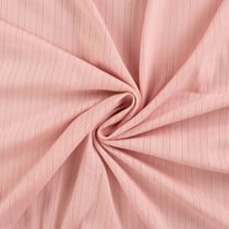 Tissu Jersey Coton ajouré uni Lio Rose poudré