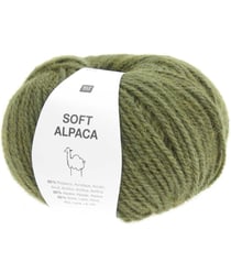 Pelote de laine et Alpaga SOFT ALPACA - Rico Design 17 Olive