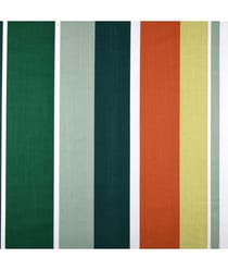 Tissu coton enduit rayé de 160 cm de largeur Orange vendu par 50 cm