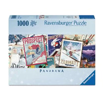 Puzzle Affiches de ski vintage 1000 pcs - Ravensburger