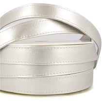 Bobine 10m Sangle simili cuir argent 25mm