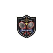 Ecusson thermocollant sport et royal royal tennis 5,5x5cm