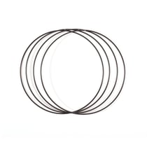 Lot de 4 anneaux créatifs Vaessen Creative - Métal - Ø25 cm - Noir