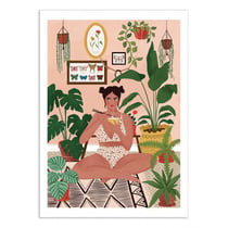 Affiche 50x70 cm - Plant home Version 2 - Maja Tomljanovic