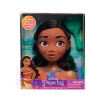 Tête à coiffer vaiana 14 cm avec brosse - disney princesse - coiffure poupée