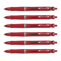 Lot de 6 stylos à bille  PILOT - Acroball Begreen - Rouge - Pointe moyenne