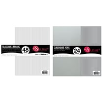 72 papiers Scrapbooking Blanc + Gris - 300g/ m²
