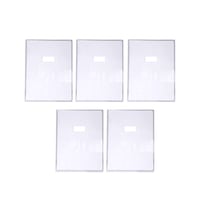 5 grands protèges cahier - 24x32cm - Transparent - Avec porte étiquette