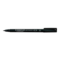 Lot de 10 marqueurs permanents - STAEDTLER - Lumocolor 317M - Pointe ogive 1 mm - Noir