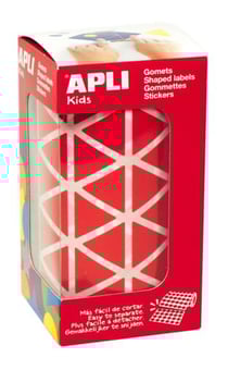 Gommettes rouleau Triangle 20 mm rouge x 2 832