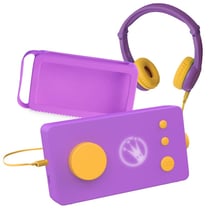 Lunii - Ma Fabrique à Histoires Violette avec son Casque assorti Violet et sa Coque Violette