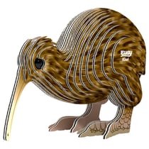 Eugy 3D Modèle: OISEAU / KIWI 8,2x4,8x6,3cm, en carton, en boîte, 6+