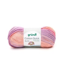 Pelote de coton COTTON QUICK BATIK 100 Gr - PPSC - Grundl - Certifié Oeko-tex 06 Multicolore
