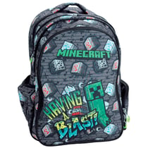 Sac à dos Minecraft Creeper Blast 43 CM - 2 compartiments