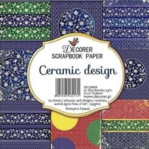 24 papiers fantaisis assorties 15.2 x 15.2 cm Décorer CERAMIC DESIGN