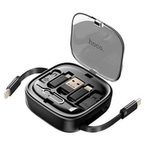 Hoko Câble USB-C 6-en-1 Charge Rapide 60W avec Adaptateurs Universels Noir