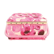 Boîte à couture 20x20x11cm bulles fuchsia