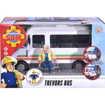 Coffret sam le pompier : le bus blanc de trevor avec une figurine et accessoires - dickie 10925107038