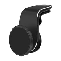 Support voiture Smartphone Système aimanté Fixation grille d'aération - Noir