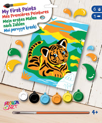 Tableau peinture au numéro pour enfant Tifou le tigre