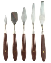 Couteaux à peindre 5 pièces