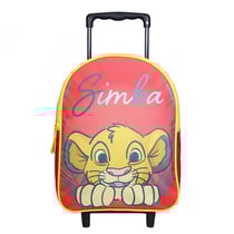 Sac à dos à roulettes 31 cm Disney Le Roi Lion Simba Rouge - BAGTROTTER